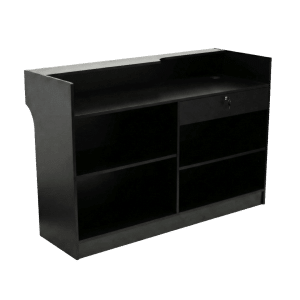 48" Black Checkout Counter | Ledgetop