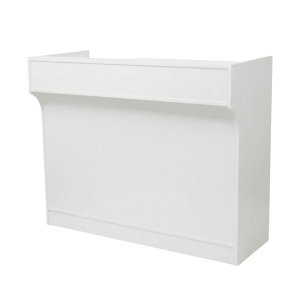 48" White Checkout Counter | Ledgetop