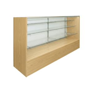 70" Maple Display Case | Full Vision