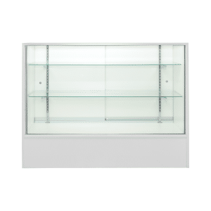 White Full Vision Display Case 48" Front