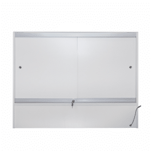 White Full Vision Display Case 48" Back