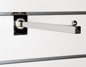 Slatwall 12" Square Tube Straight Arm