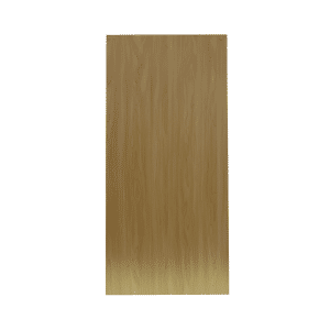 Maple 48-inch retail display case with adjustable tempered glass shelves, sliding doors, and an included plunger lock.