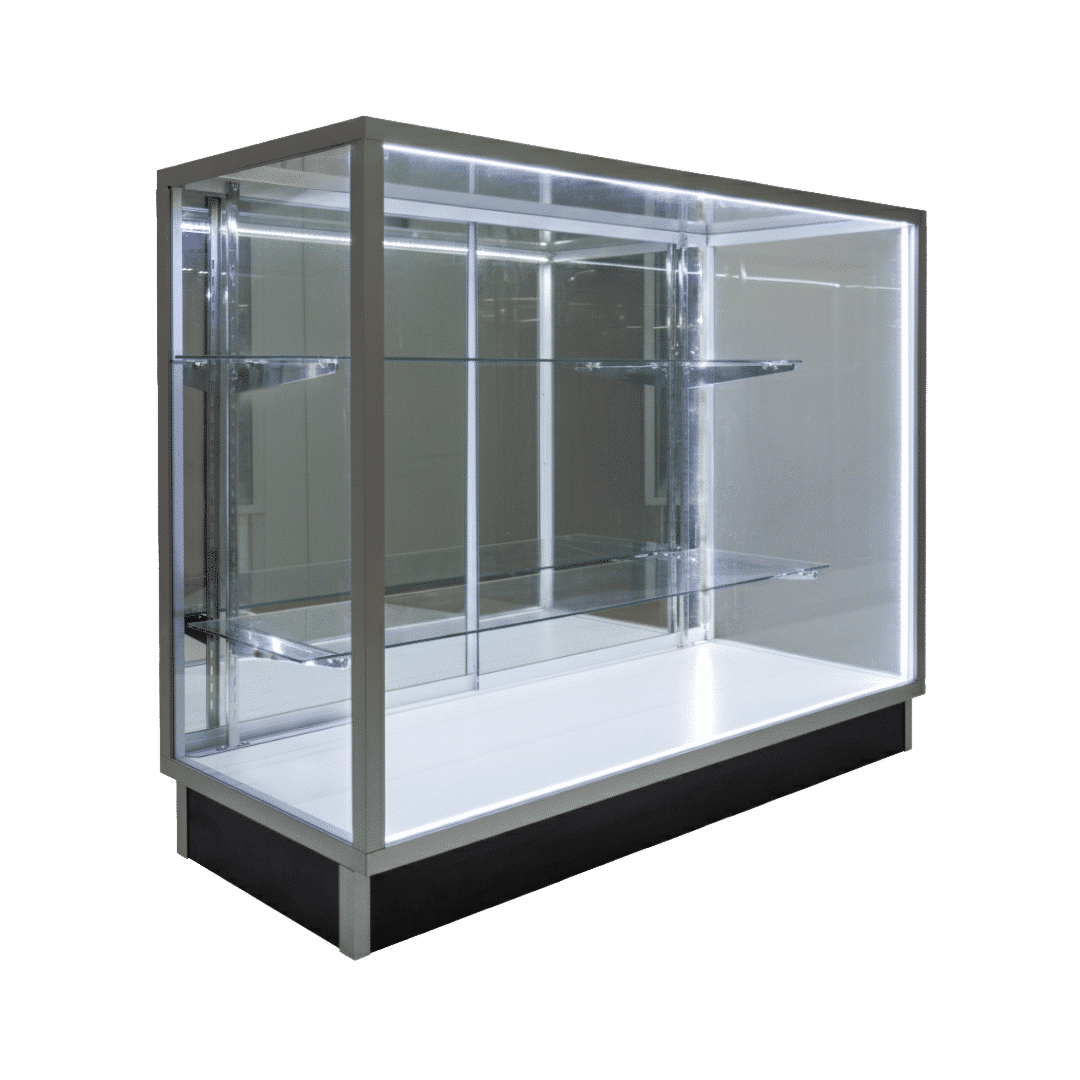 48″ Silver Extra Vision Display Case