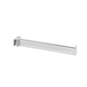 Satin Chrome 12" Rectangular Tube Straight Arm