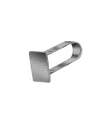 Satin Chrome End Cap for Rectangular Tube