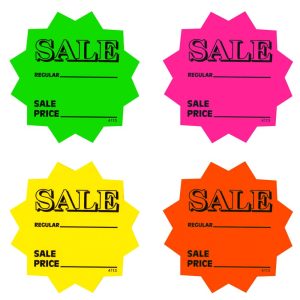 3" Die-Cut Starburst (Pack of 100)