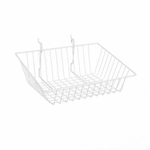 Sloping Basket White
