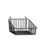 Sloped Front Basket White