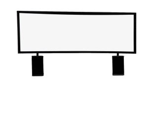 Large Grid Mount Black Sighholder 7x11