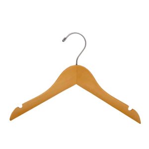 Natural Wood 17" Shirt Hangers
