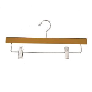 Wooden Pant Hangers | 14" for Pants & Skirts - 100 Pack