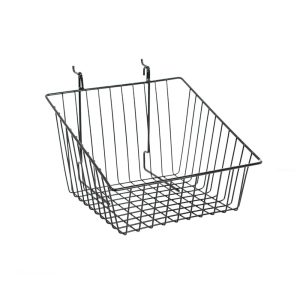 Sloped Front Basket Black