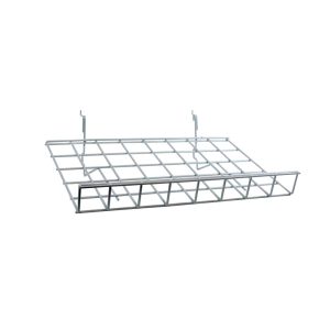 Gridwall Slant Shelf with Lip 14"D X 22"W