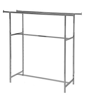 Parallel Chrome 60" Double Bar Rack