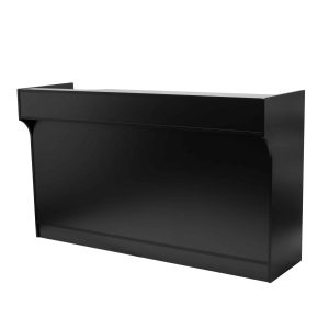 72" Black Checkout Counter | Ledgetop