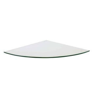 14 x 14 Tempered Glass Shelves Quarter Round (10pcs)