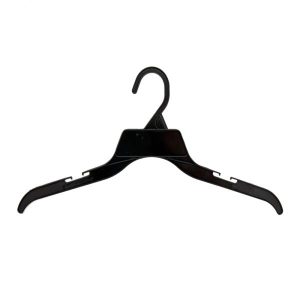 plastic shirt hangers with fixed neck black