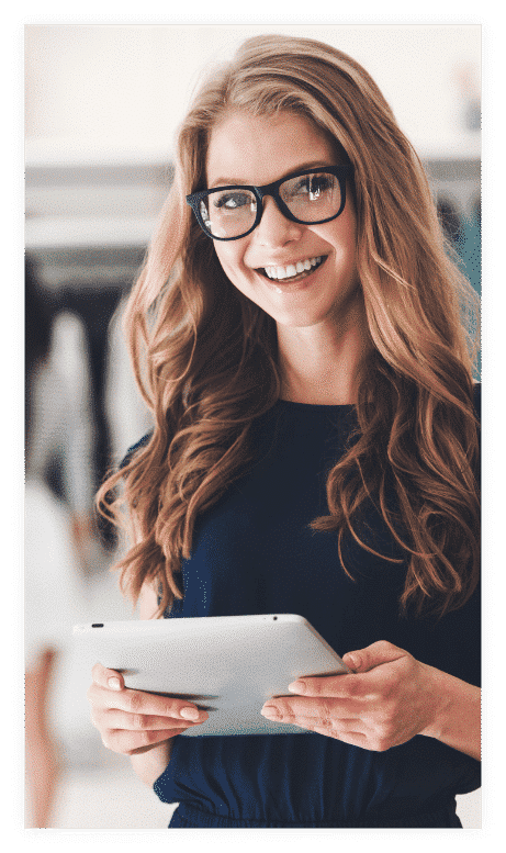 Happy Retail Owner with iPad