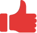 Thumbs Up Icon for Complete Satisfaction Guarantee