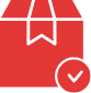 Box Icon with Checkmark Representing Damage-Free Shipping Guarantee