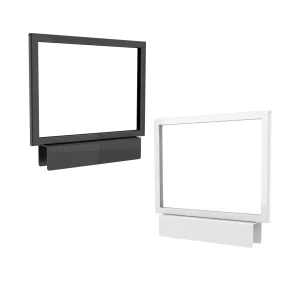 Allura Retail Display Sign Holder - Saddle Mount - 5&frac12;" x 7"