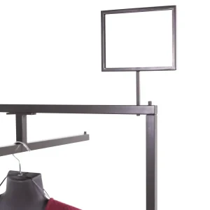 Sofia Sign Holder - 5-1/2H x 7"W with a 4" Swedge Stem Upright