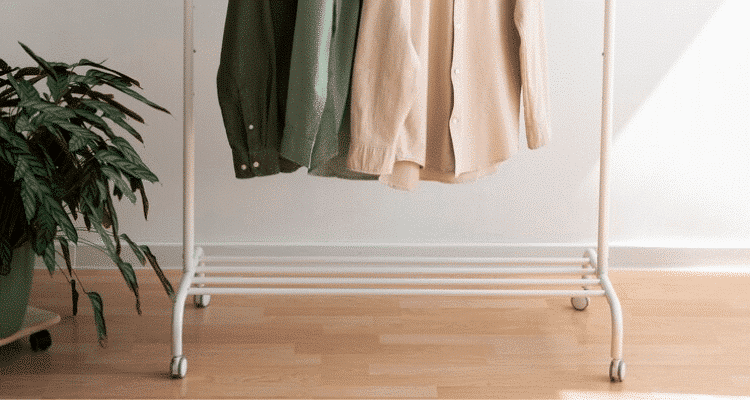 What is a Rolling Garment Rack Used For in a retail store
