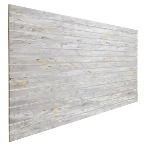 Barnwood Slatwall Panel 3" Groove Spacing with Metal Inserts Angle