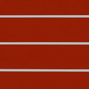 Cherry Slatwall Panel 6" Groove Spacing with Metal Inserts Closeup