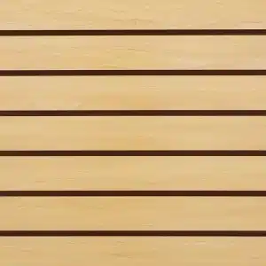 Maple Slatwall Panel 3" Groove Spacing with No Metal Inserts Closeup