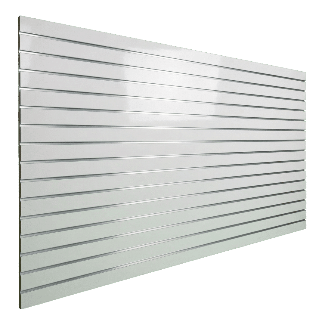 White Slatwall Panel Gloss
