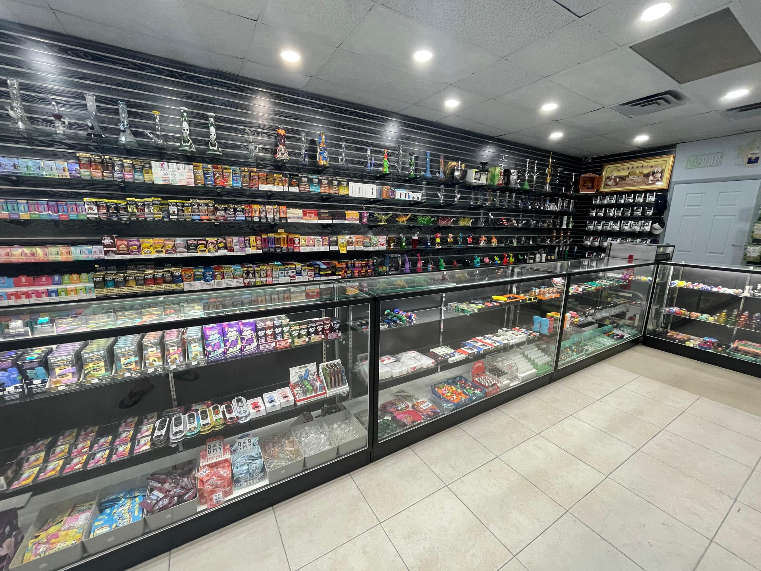 Display Cases in Smoke Shop 2