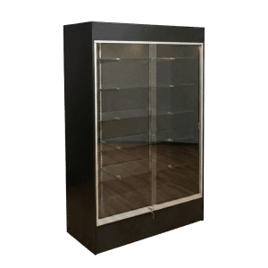 78" Black Wall Display Case