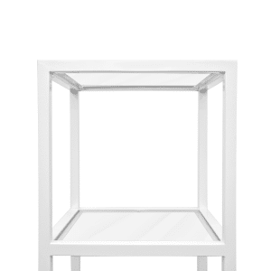 4 Tier Shelf Display Top - White