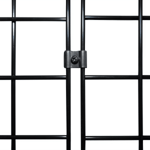 Gridwall H Unit Middle Connector - Black