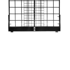 Gridwall H Unit Bottom Side - Black