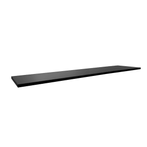 Slatwall Shelf Black Wood 12 x 48