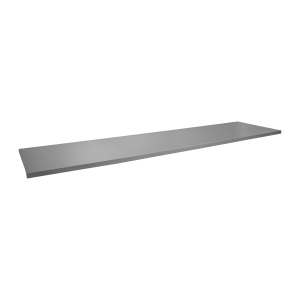 Slatwall Shelf Gray Wood 12 x 48