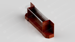 Cherry Retail Display Case Set – 48″ Full Vision (1x Display Case, 2x Corner) Front Right