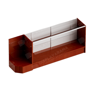 Cherry Retail Display Case Set – 48″ Full Vision (1x Display Case, 1x Corner)