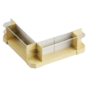 Maple Retail Display Case Set – 48″ Full Vision (2x Display Cases, 3x Corners)