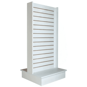 White 2 Way Slatwall Merchandiser