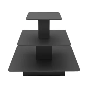 Black 3-Tier Melamine Square Table