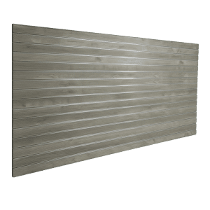 Gray Slatwall Panel Woodgrain