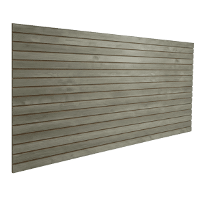 Gray Slatwall Panel Woodgrain