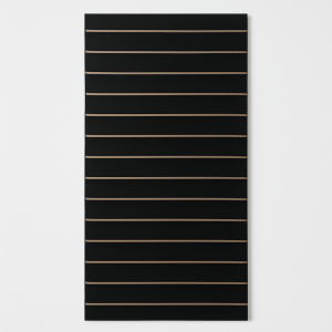 Black Matte Vertical Slatwall Panel