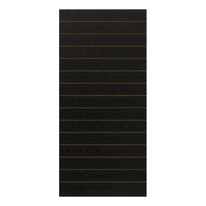Black Woodgrain Vertical Slatwall Panel