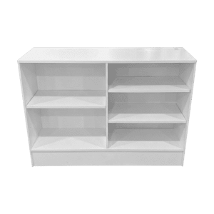 48" White Retail Cash Wrap Counter