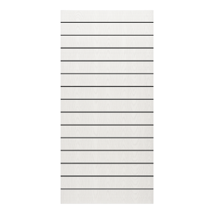 White Woodgrain Vertical Slatwall Panel